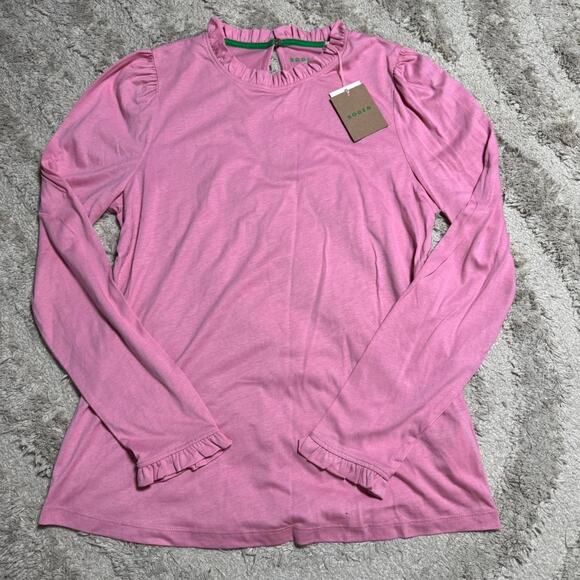 BODEN Supersoft Frill Detail Top NWT - Picture 2 of 8